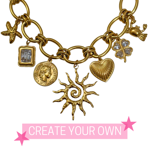 THICKEST LINKED CHARM NECKLACE