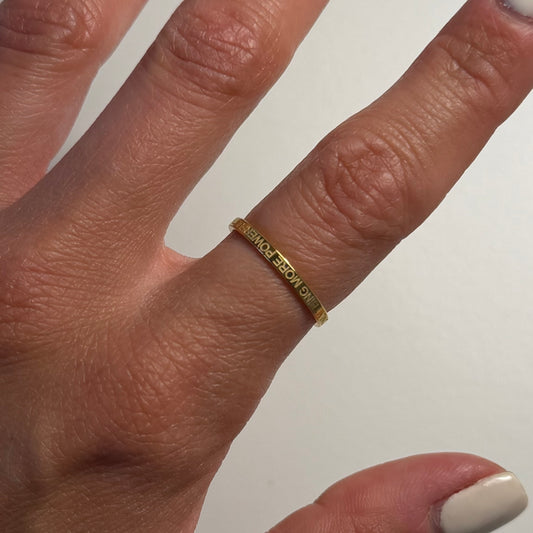 MORE POWERFUL THAN HATE IS LOVE RING
