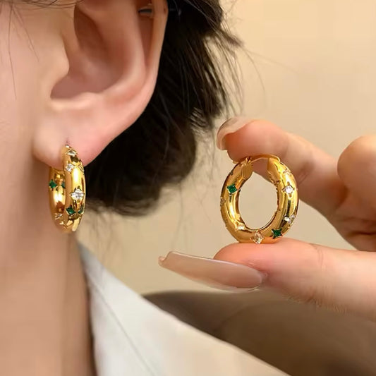 BEJEWELED HOOPS