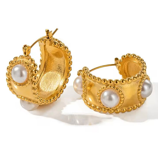 PEARL GODDESS HOOPS