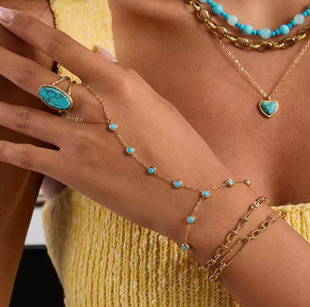 OCEAN EYES HAND CHAIN