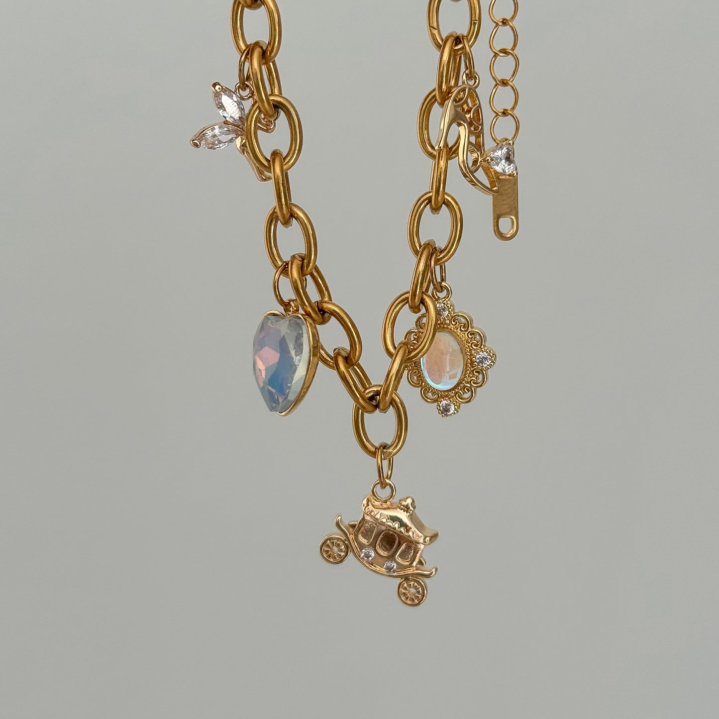 CINDERELLA INSPIRED CHARM BRACELET