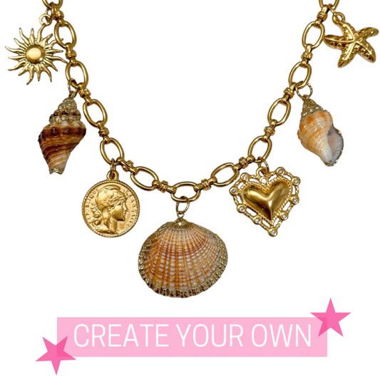 THICK LINKED CHARM NECKLACE