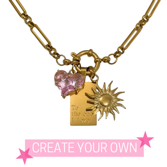 .THICK DETACHABLE CHARM NECKLACE