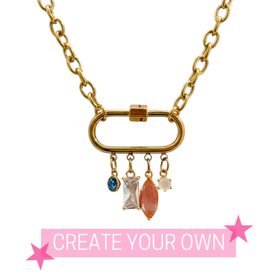 .CLUSTER CHARM NECKLACE