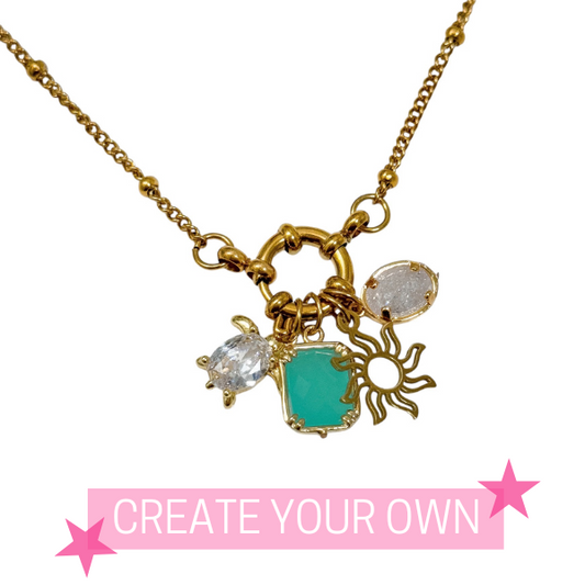 .THIN DETACHABLE CHARM NECKLACE