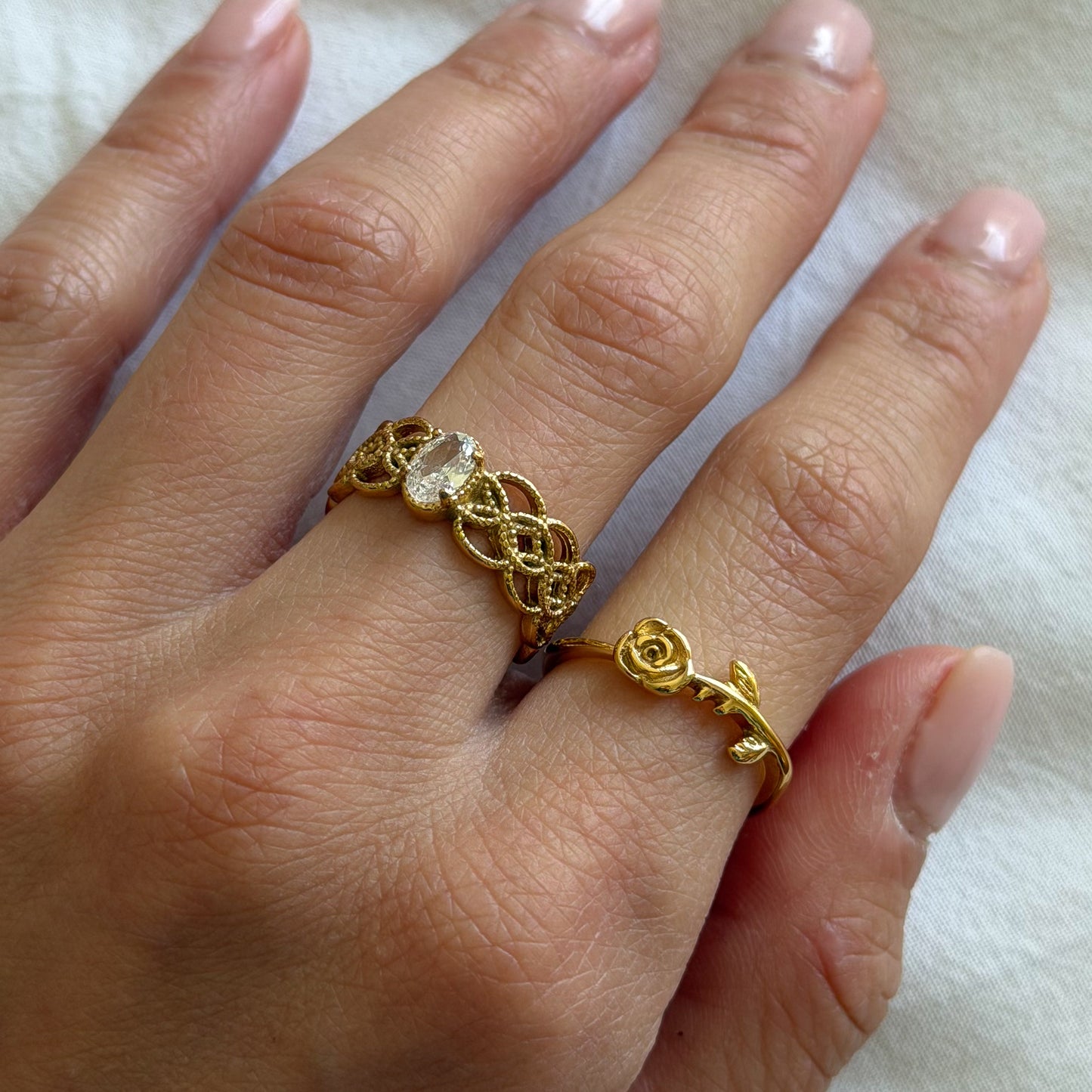 SMELL THE ROSES RING