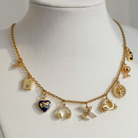 TRAVEL CHARM NECKLACE