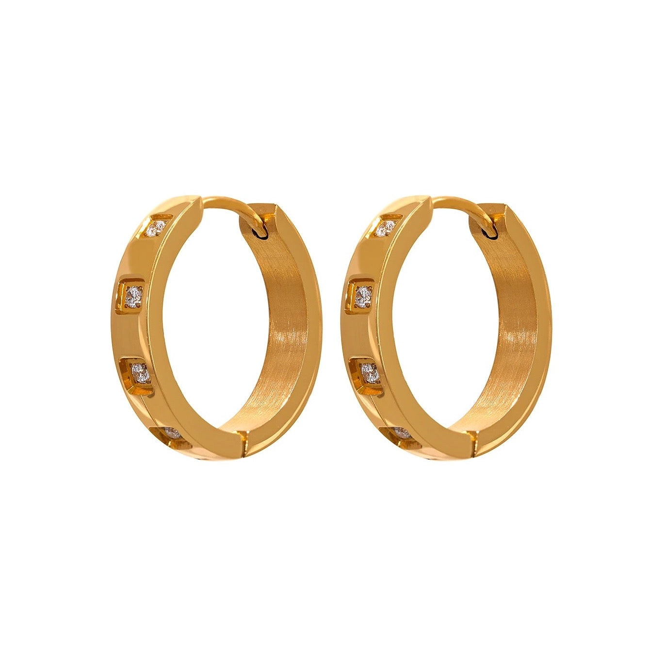DAINTY CZ HOOPS