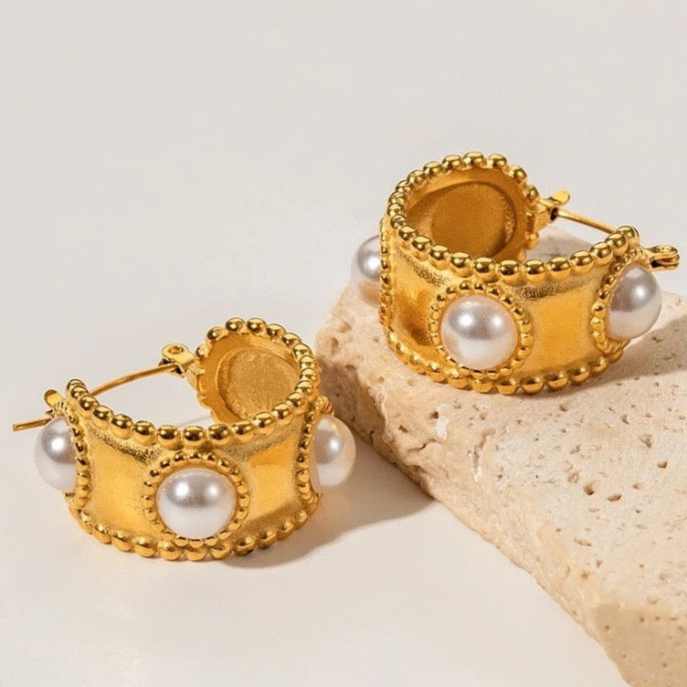 PEARL GODDESS HOOPS