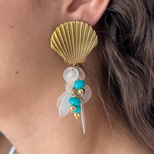 FRESHWATER SHELL EARRINGS