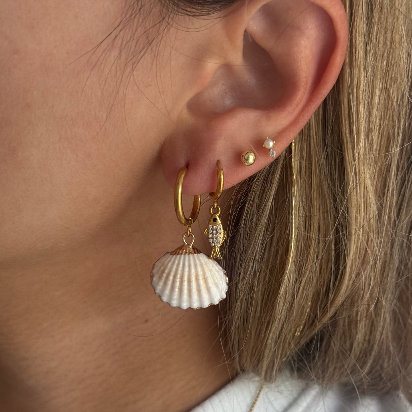 REAL SHELL EARRINGS