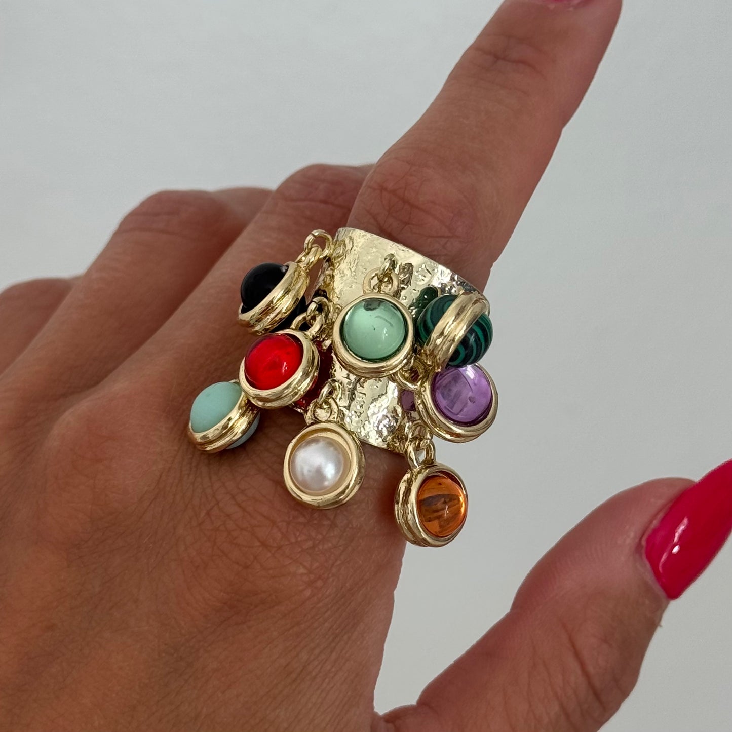 GEM CLUSTER RING