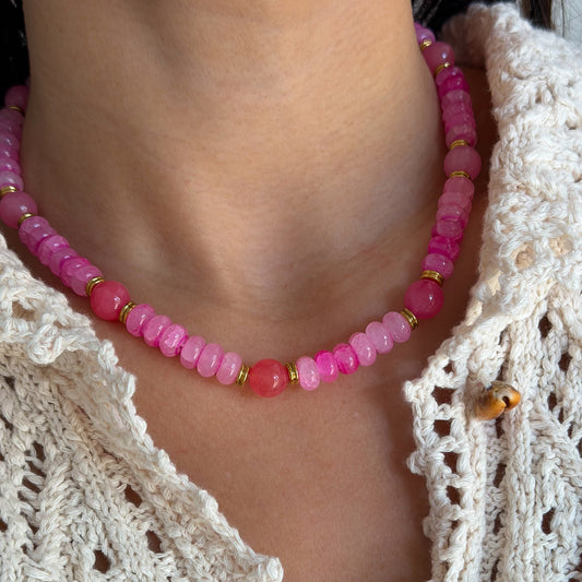 SUNSET SORBET BEADED NECKLACE