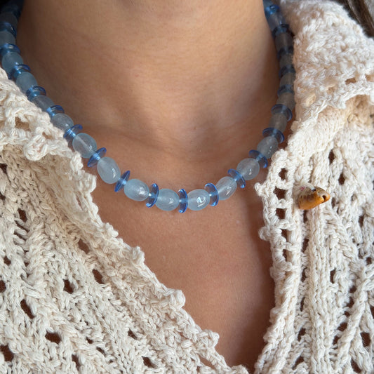 OCEAN MIST BEADED NECKLACE