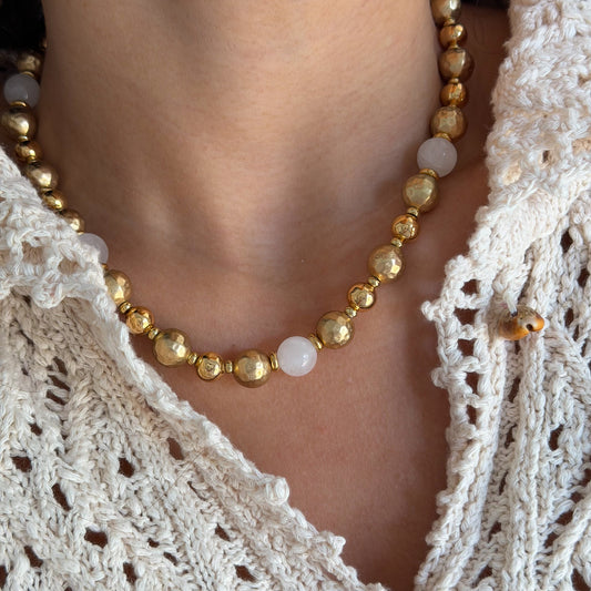 GOLDEN HOUR BEADED NECKLACE