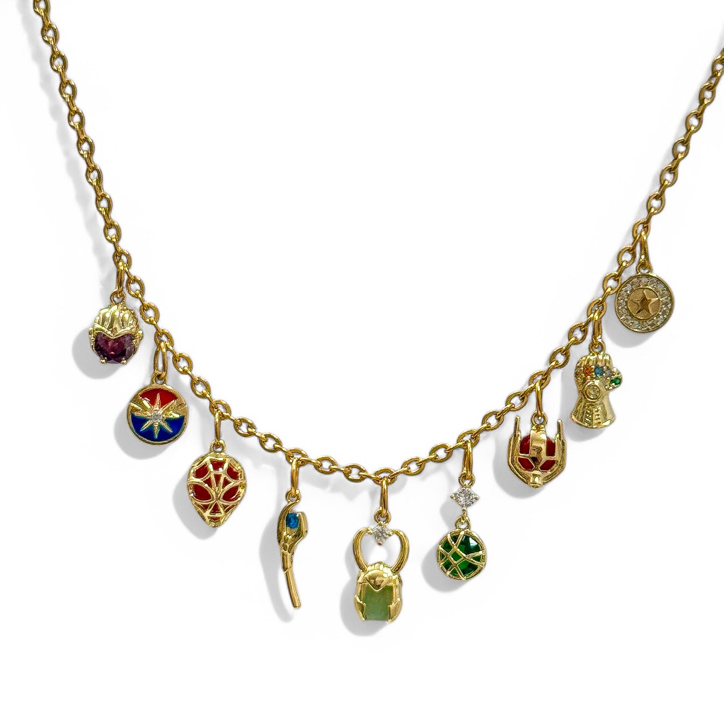 AVENGERS INSPIRED CHARM NECKLACE