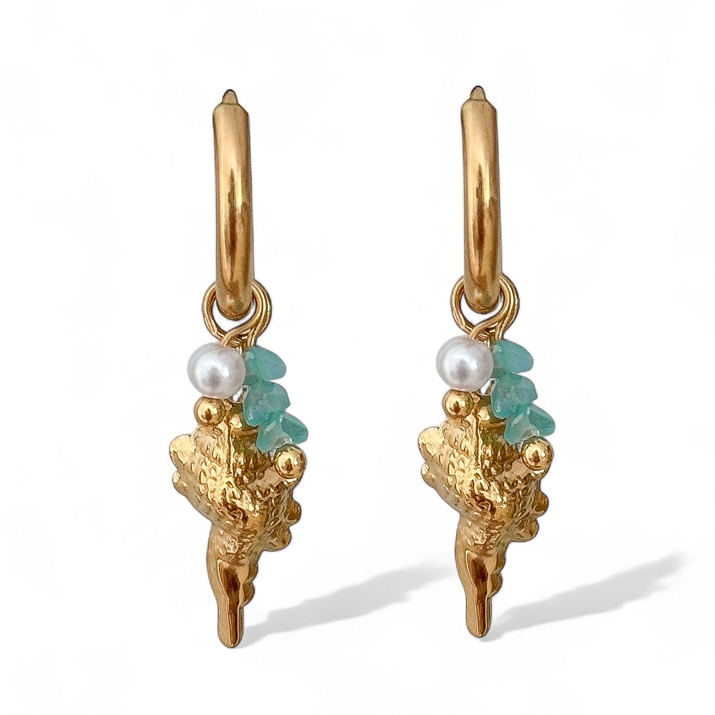 CONCH HOOP EARRINGS