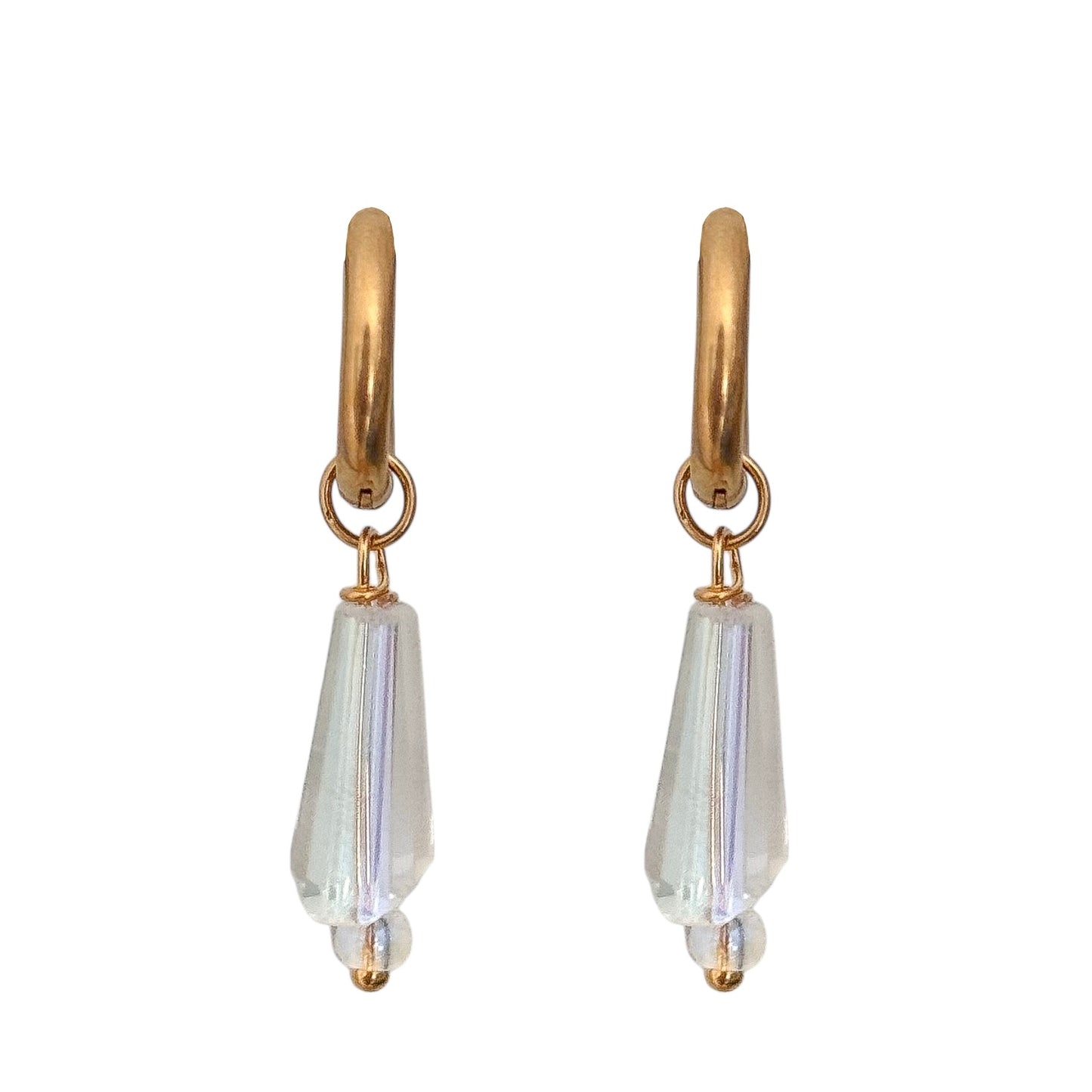 CRYSTAL HOOP EARRINGS