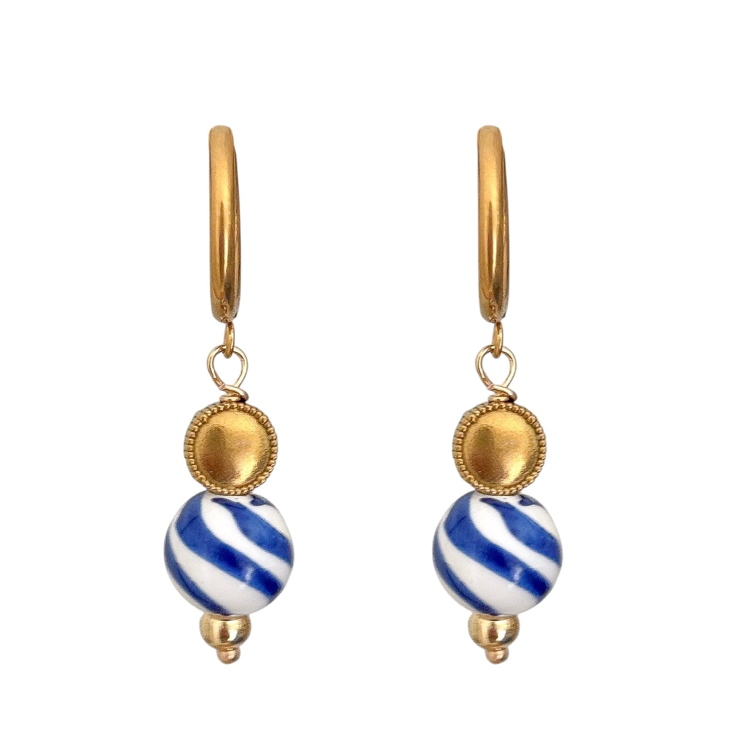 COASTAL SWIRL HOOP EARRINGS