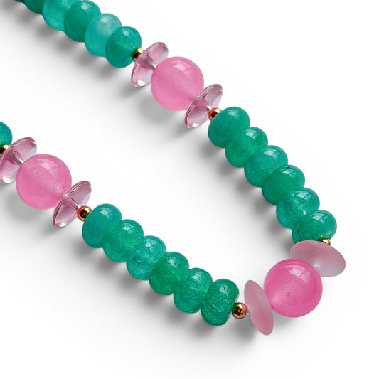 WATERMELON SUGAR BEADED NECKLACE