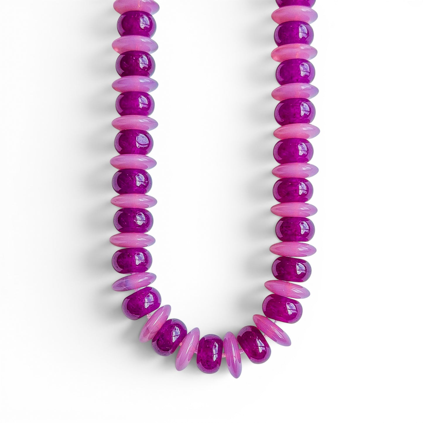 SWEET PLUM BEADED NECKLACE