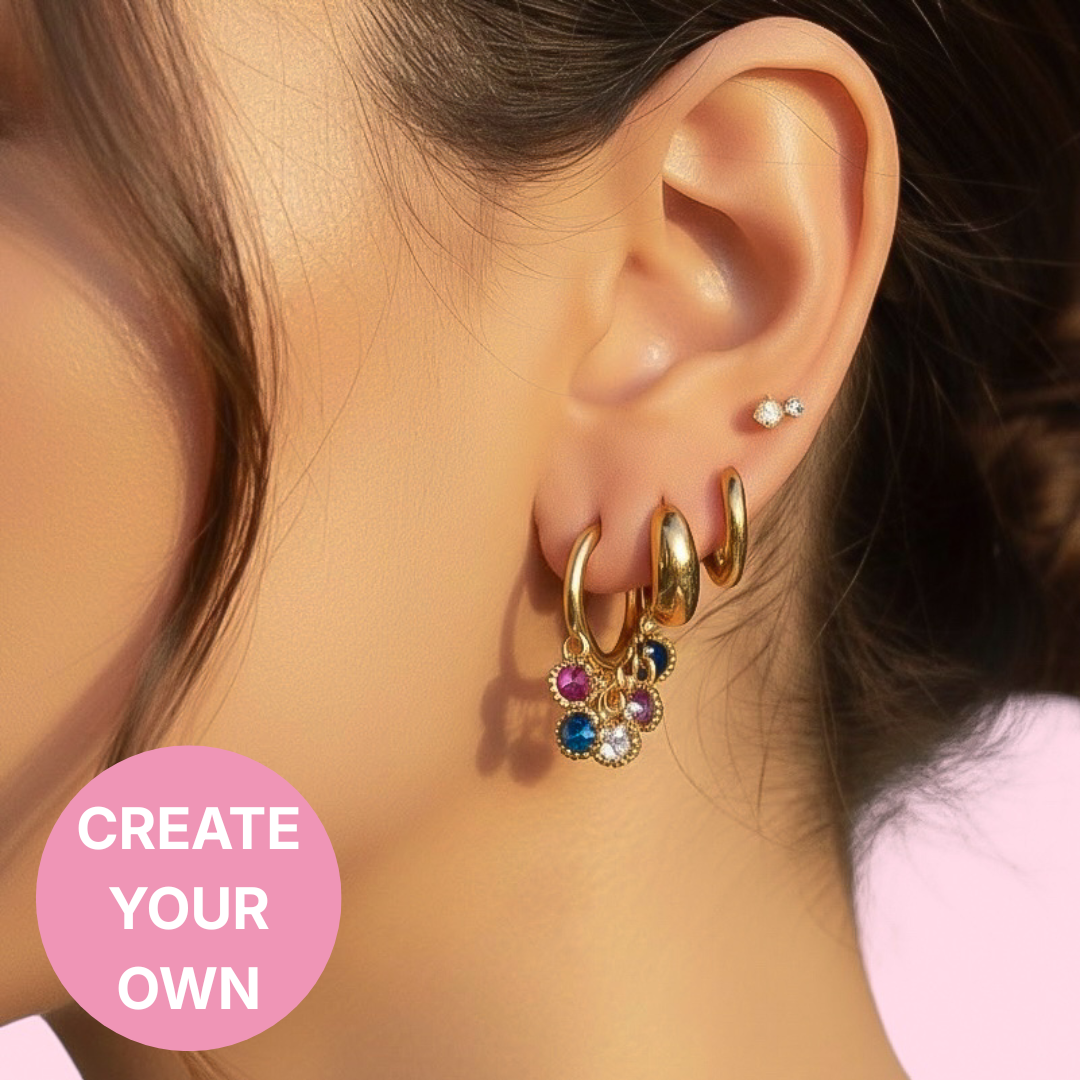 5 LAYER CHARM EARRINGS