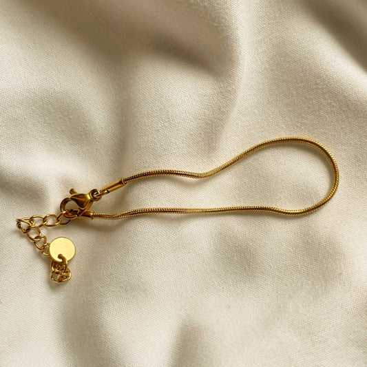 Gold Thin Snake Bracelet