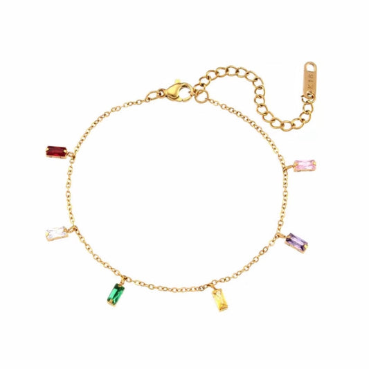 Rainbow CZ Bracelet