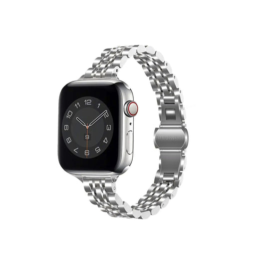 SILVER APPLE WATCH BAND