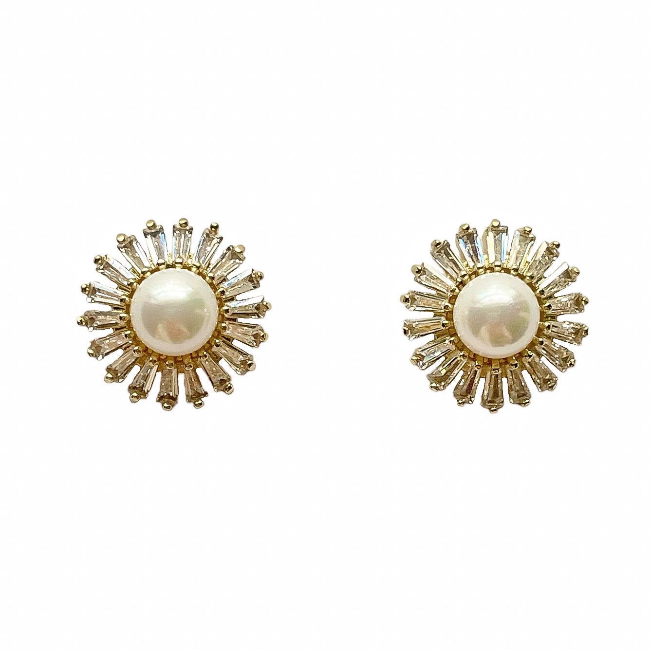 Pearl CZ Studs