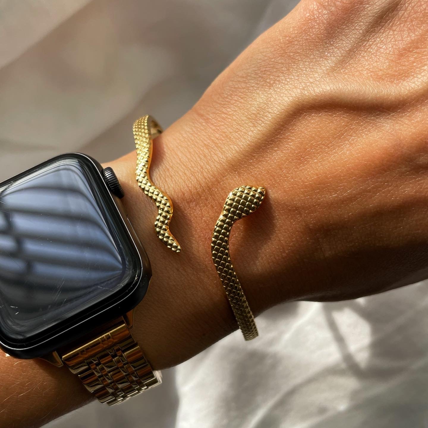 Gold Snake Bracelet