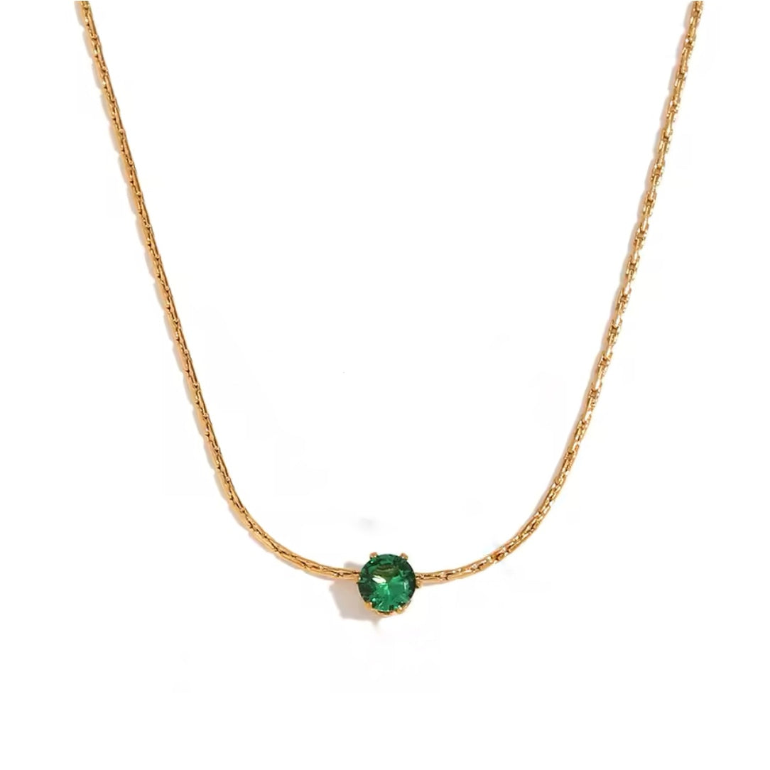 SIMPLE GAL NECKLACE - GREEN