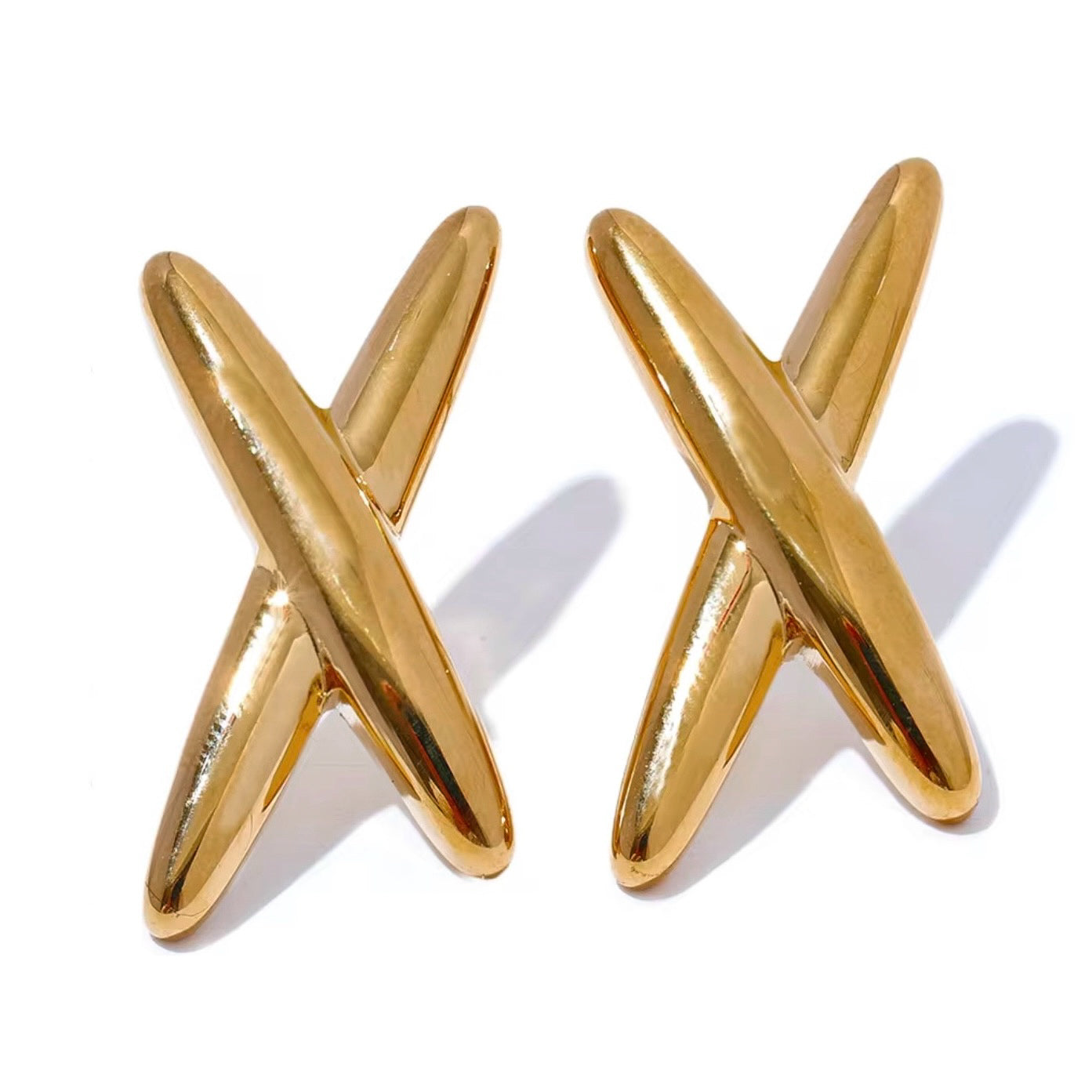 CRISSCROSS STUD EARRINGS