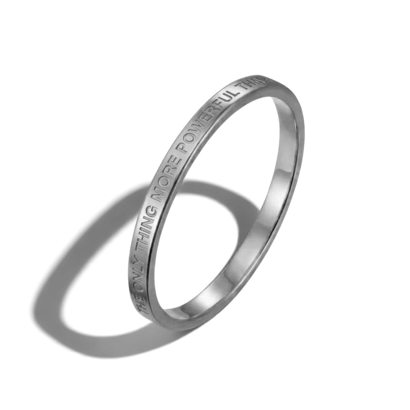 MORE POWERFUL THAN HATE IS LOVE RING