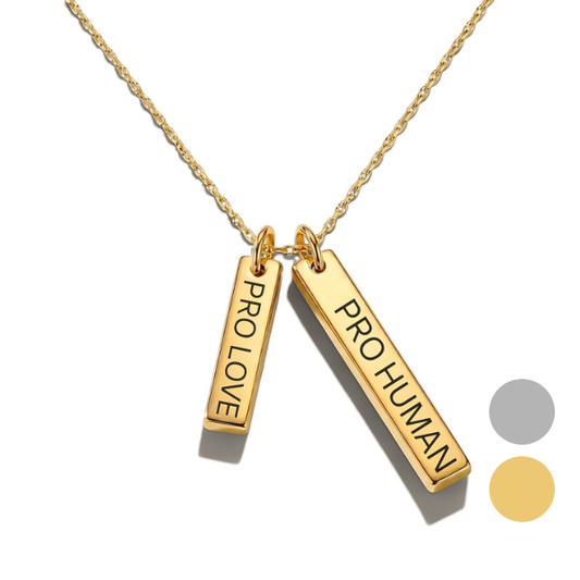 PRO LOVE PRO HUMAN NECKLACE
