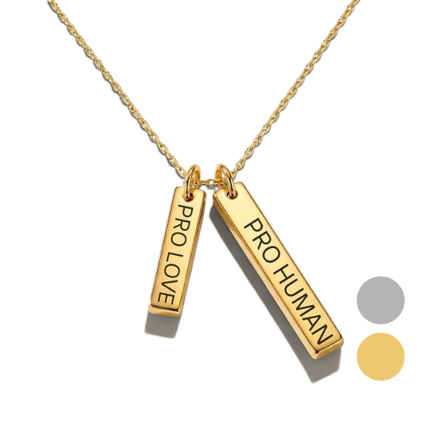 PRO LOVE PRO HUMAN NECKLACE