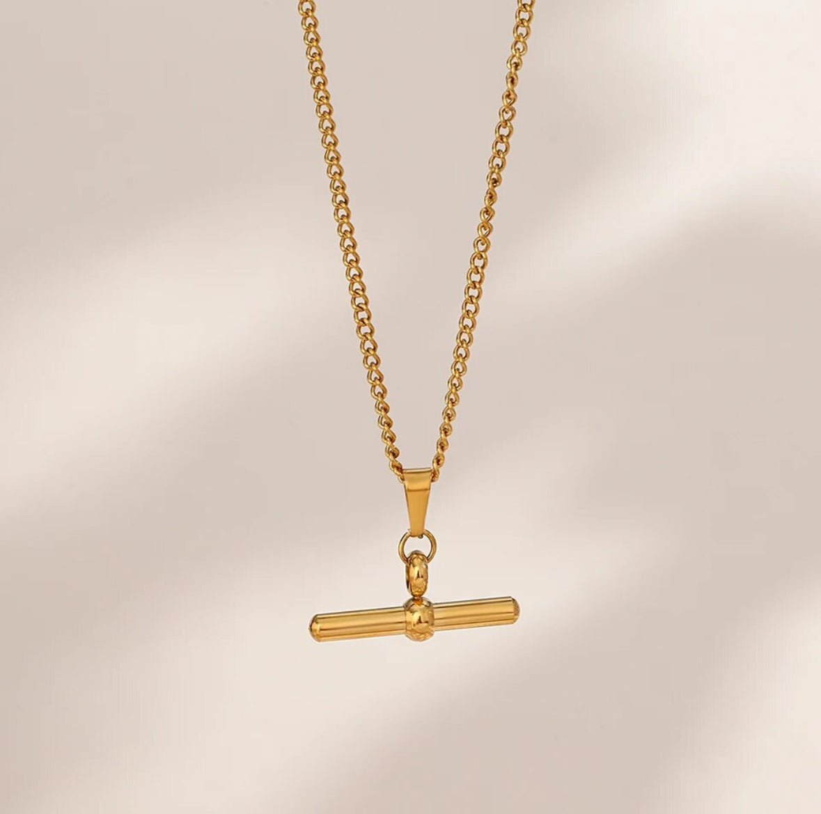 T-BAR PENDANT NECKLACE