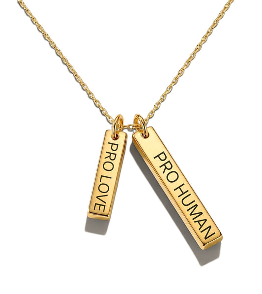 PRO LOVE PRO HUMAN NECKLACE