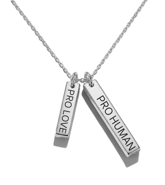 PRO LOVE PRO HUMAN NECKLACE