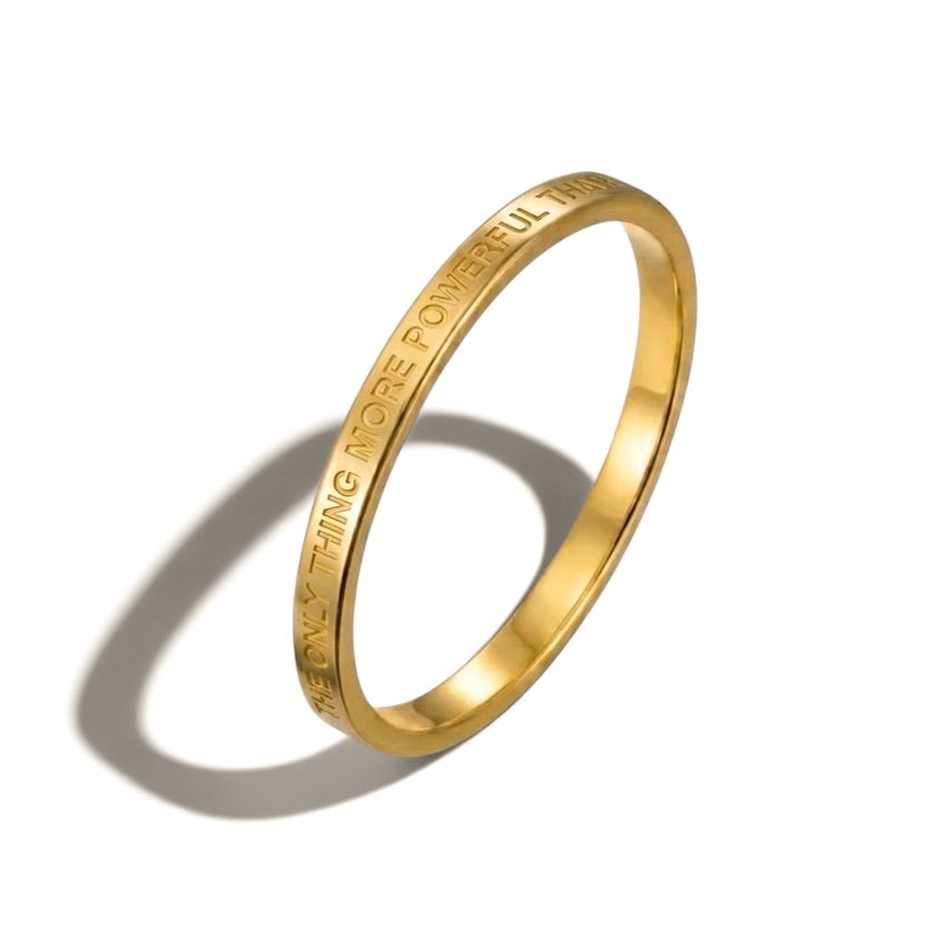 MORE POWERFUL THAN HATE IS LOVE RING