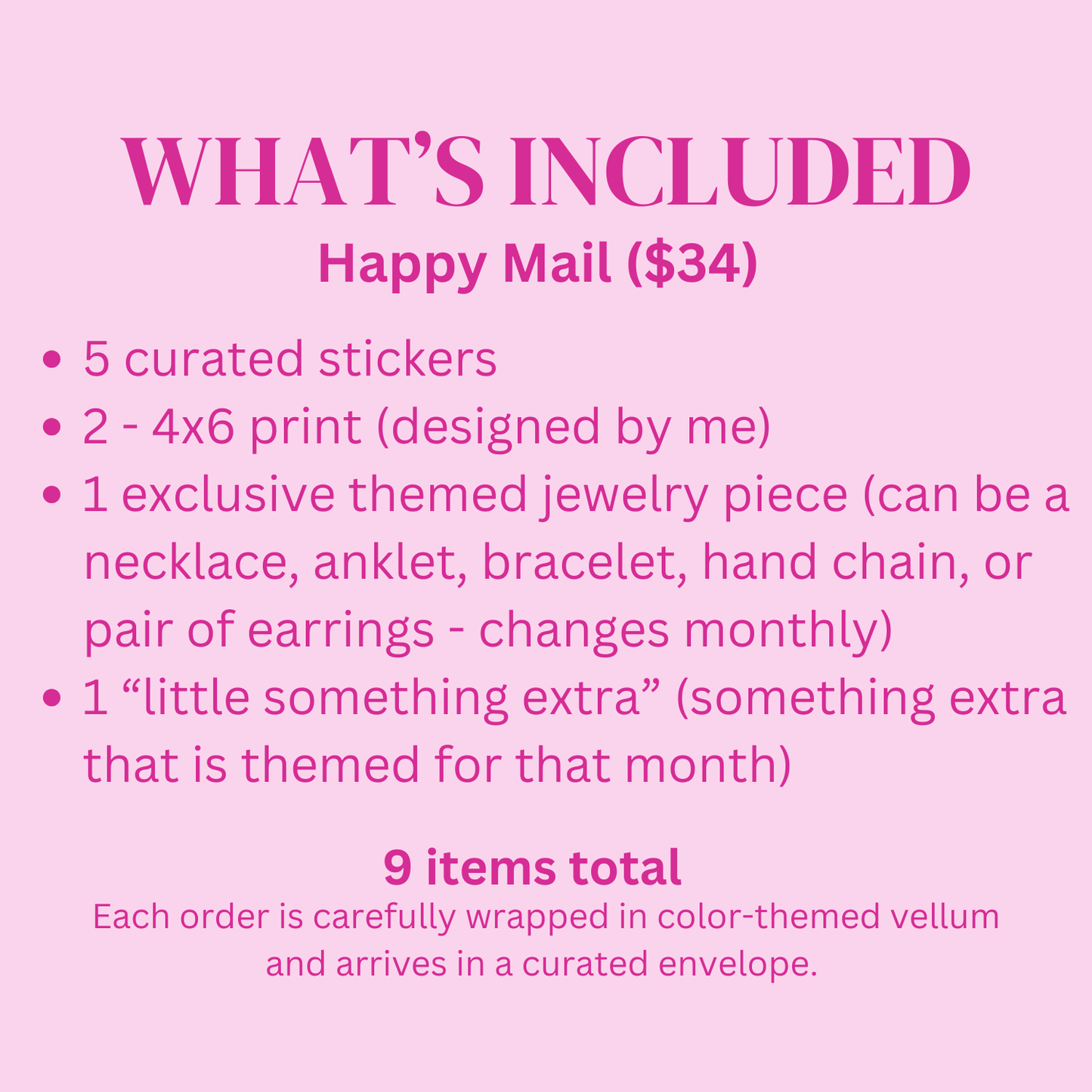 Monthly Mail Club