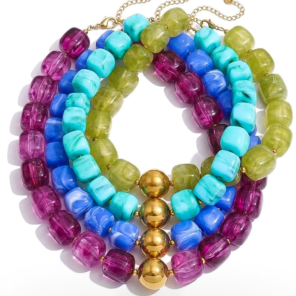 BORA BORA BEADED NECKLACE