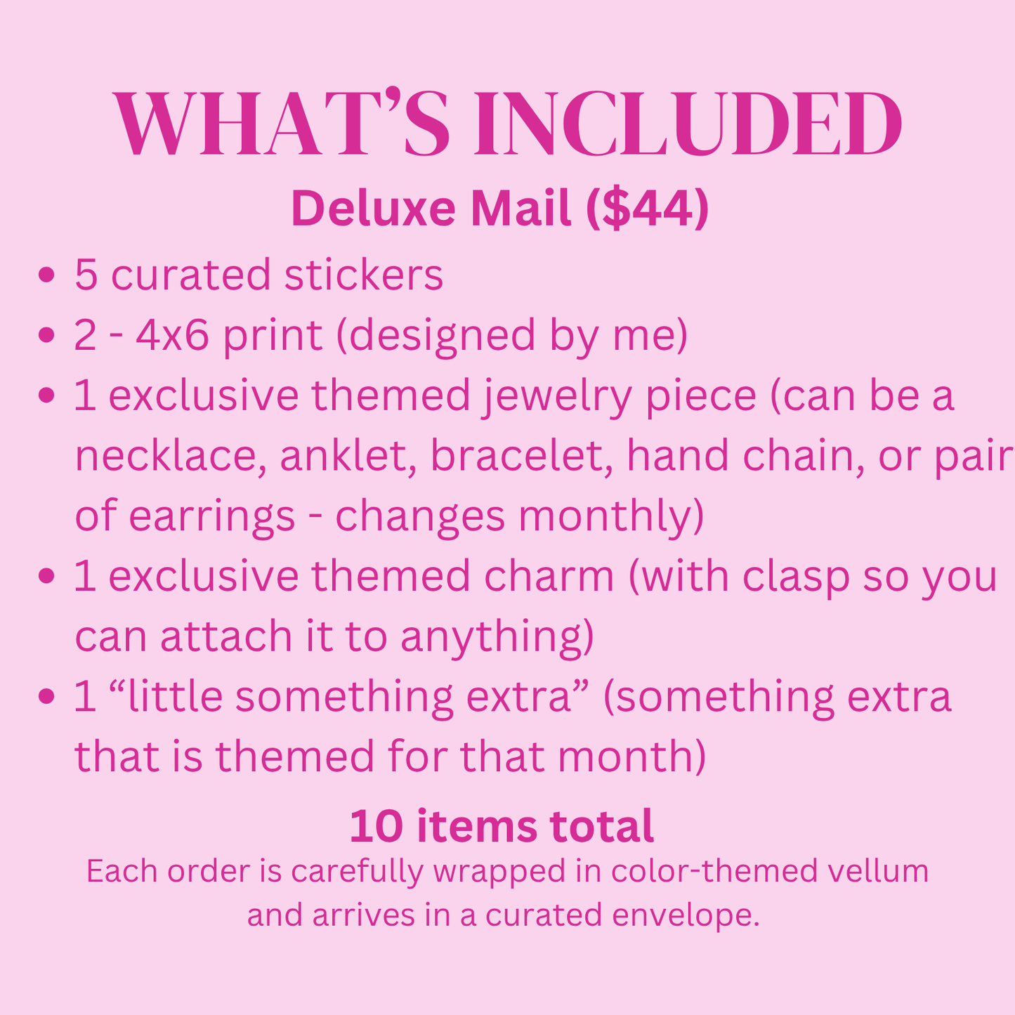 Monthly Mail Club