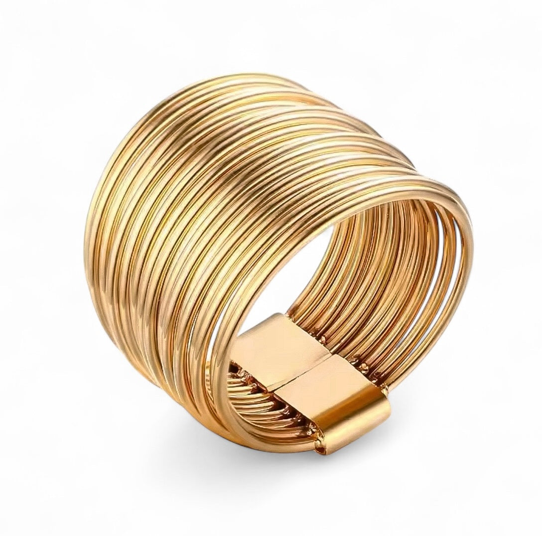 GOLD LAYERED WIRE RING