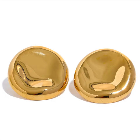 THUMB PRINT STUD EARRINGS