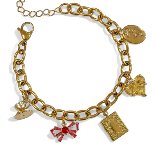 BELLE INSPIRED CHARM BRACELET