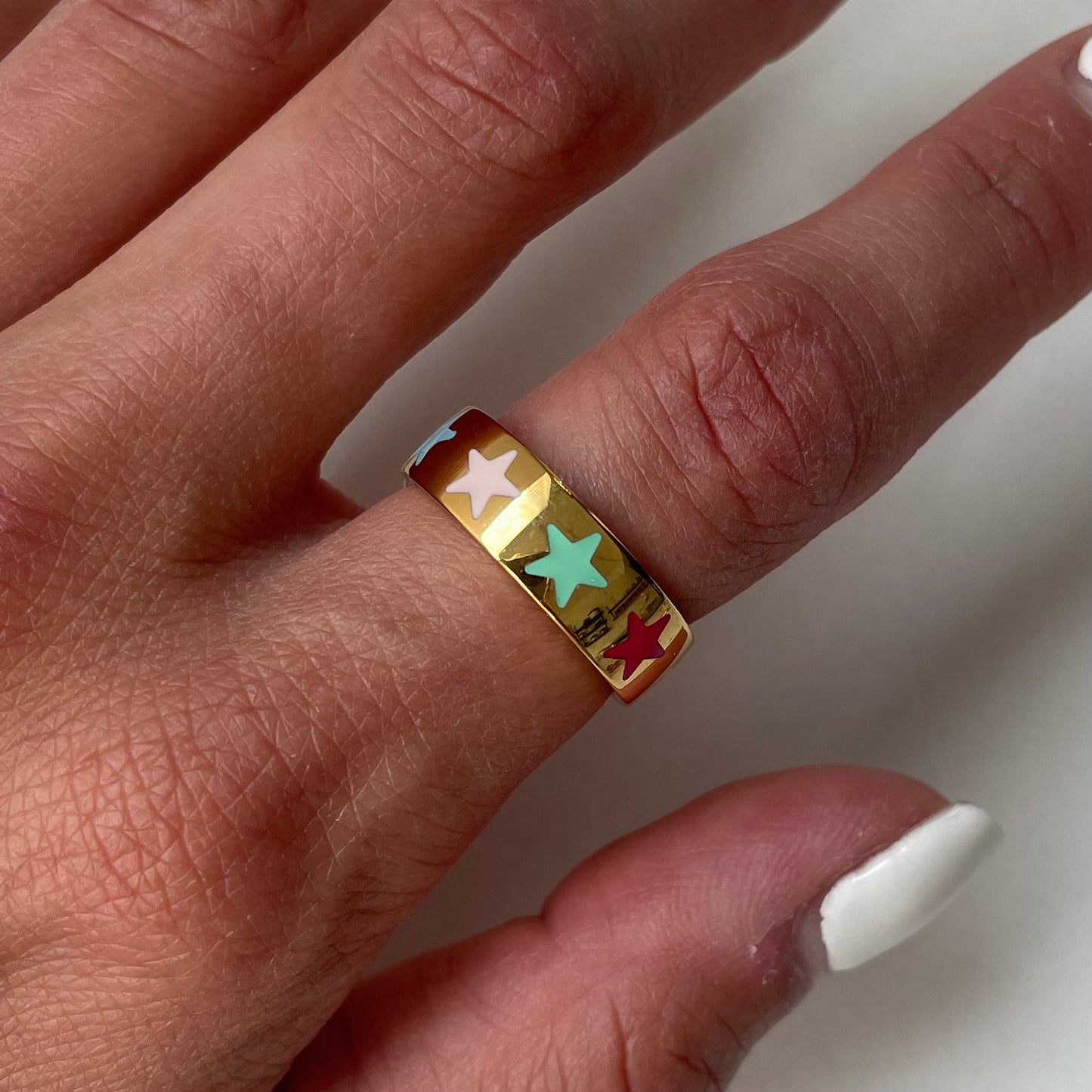 COLORFUL GOLD RING