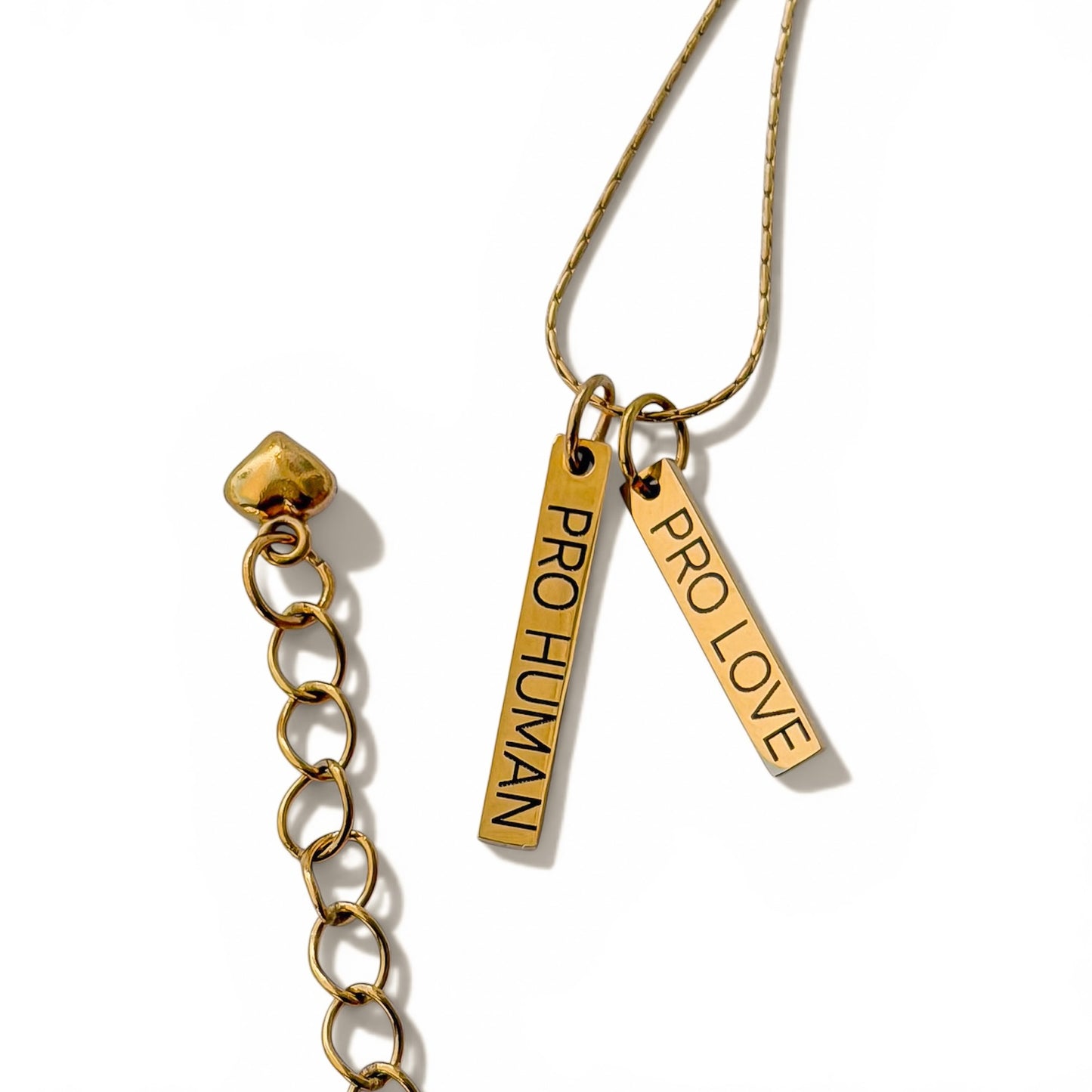 PRO LOVE PRO HUMAN NECKLACE