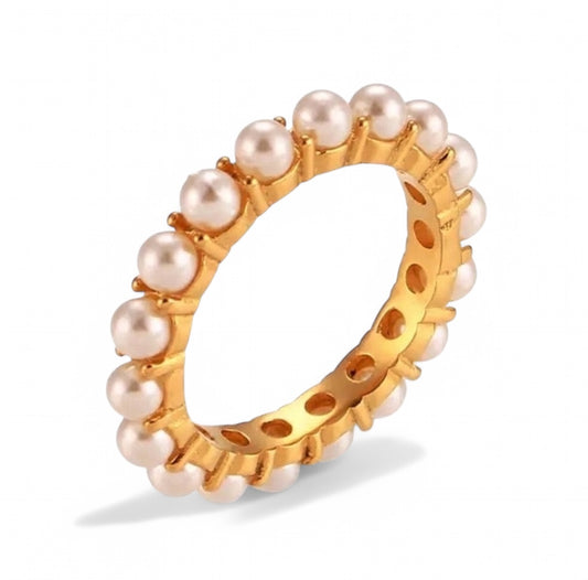 PEARL STUDDED RING